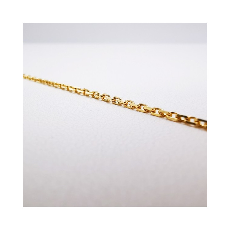 Chaîne 40 cm Or Jaune 750 - 18 carats Maille Forçat 4.35 grammes