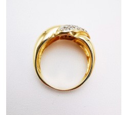 Bague Diamants Or Jaune750 - 18 carats (Bijou d'Occasion)