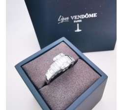 Bague "CHARM" Diamants Ligne Vendôme Or blanc 750 - 18 carats