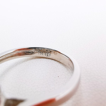 Bague "Empire" Saphirs Diamants Ligne Vendôme Or Blanc 750 - 18 carats