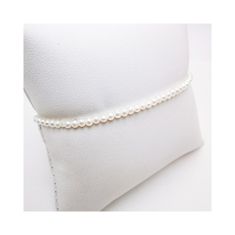 Bracelet Perles de Culture Or Blanc 750 - 18 carats