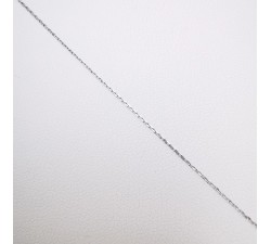 Chaîne 60 cm Or Blanc 750 - 18 carats Maille Forçat 1.55 Grammes