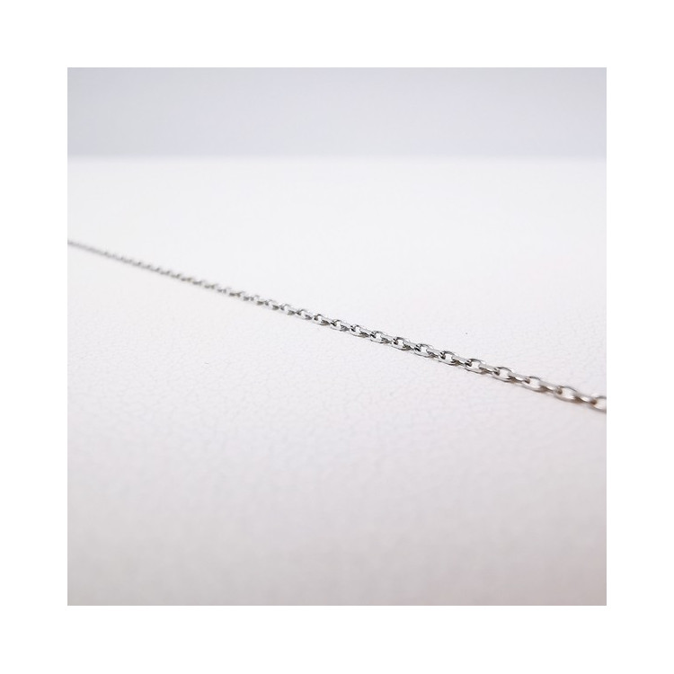 Chaîne 60 cm Or Blanc 750 - 18 carats Maille Forçat 1.55 Grammes