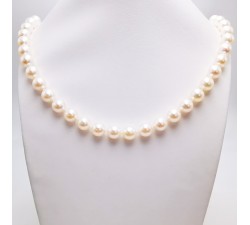 Collier de Perles de Culture d'Akoya Fermoir Or Jaune 750 - 18 carats