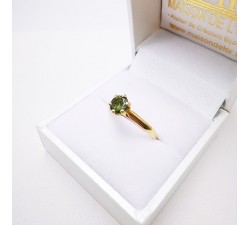 Bague Tourmaline verte Or Jaune 750 - 18 carats