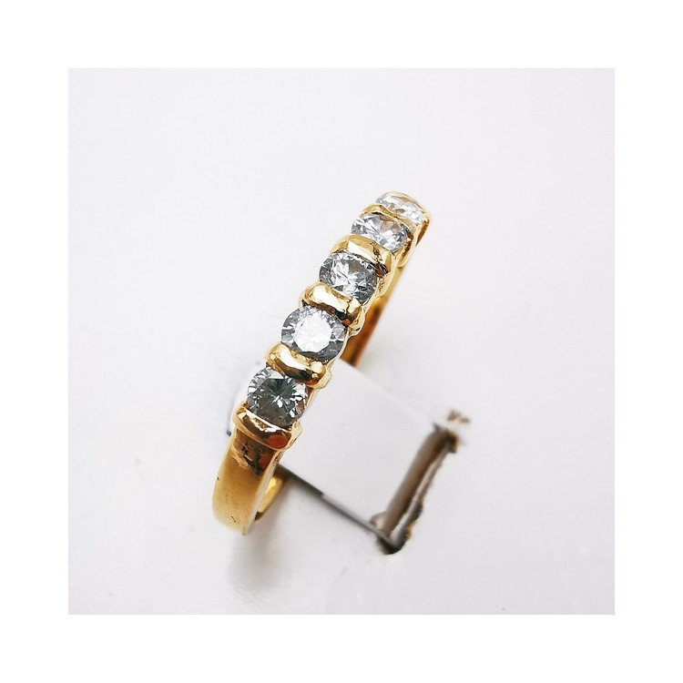 Alliance Diamants Serti Barrette Or Jaune 750 - 18 carats