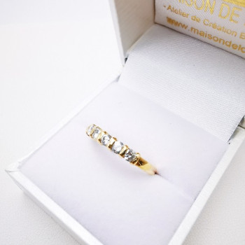 Alliance Diamants Serti Barrette Or Jaune 750 - 18 carats
