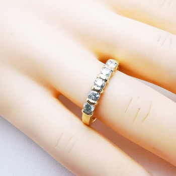 Alliance Diamants Serti Barrette Or Jaune 750 - 18 carats
