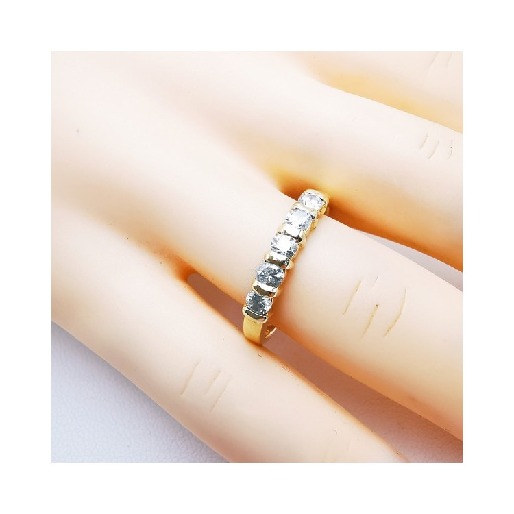 Alliance Diamants Serti Barrette Or Jaune 750 - 18 carats