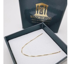 Chaîne 50 cm Maille Vénitienne Or Jaune 750 - 18 carats 1.95 grammes