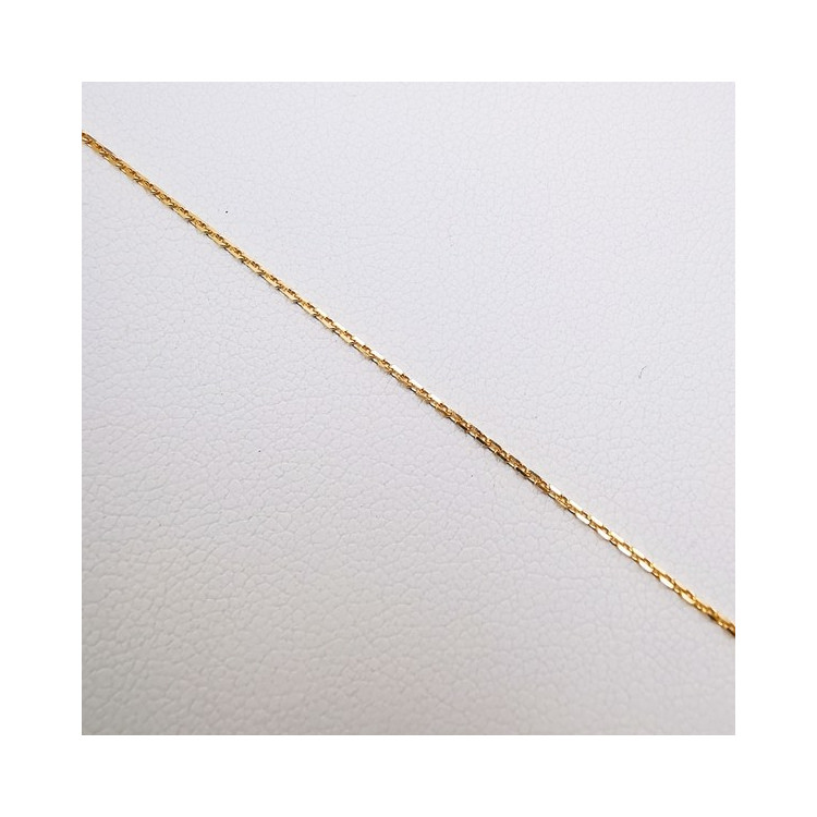 Chaîne 45 cm Or Jaune 750 - 18 carats Maille Forçat 1.70 grammes