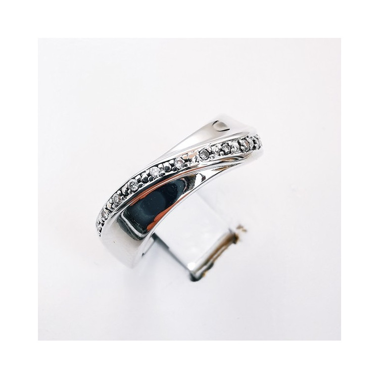 Bague Diamants Or Blanc 750 - 18 carats (Bijou Occasion)