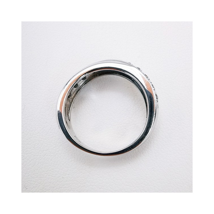 Bague Diamants Or Blanc 750 - 18 carats (Bijou Occasion)