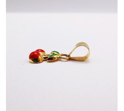 Pendentif Cerises Or Jaune 750 - 18 carats