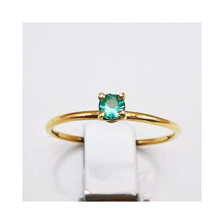 Bague "Origine" Emeraude Petit Modèle Or Jaune 750 - 18 carats
