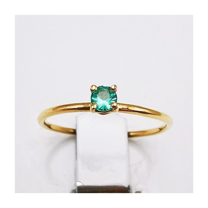 Bague "Origine" Emeraude Petit Modèle Or Jaune 750 - 18 carats