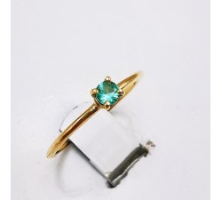 Bague "Origine" Emeraude Petit Modèle Or Jaune 750 - 18 carats