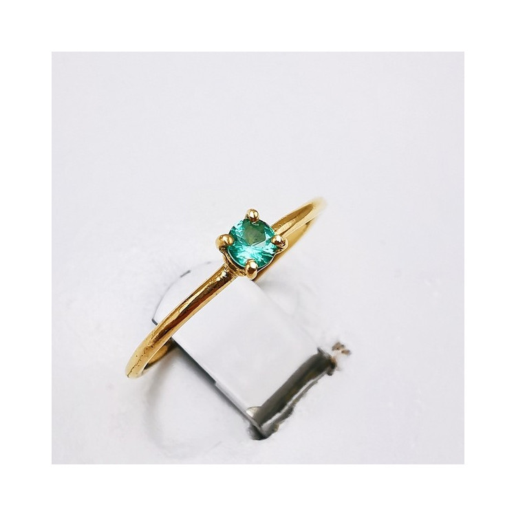 Bague "Origine" Emeraude Petit Modèle Or Jaune 750 - 18 carats