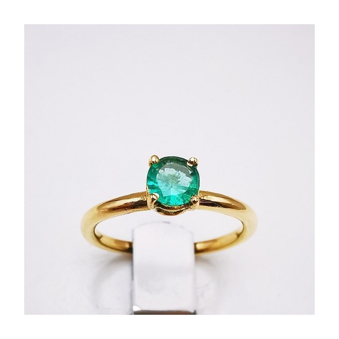Bague "Origine" Emeraude Grand Modèle Or Jaune 750 - 18 carats