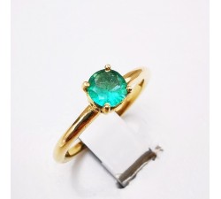 Bague "Origine" Emeraude Grand Modèle Or Jaune 750 - 18 carats
