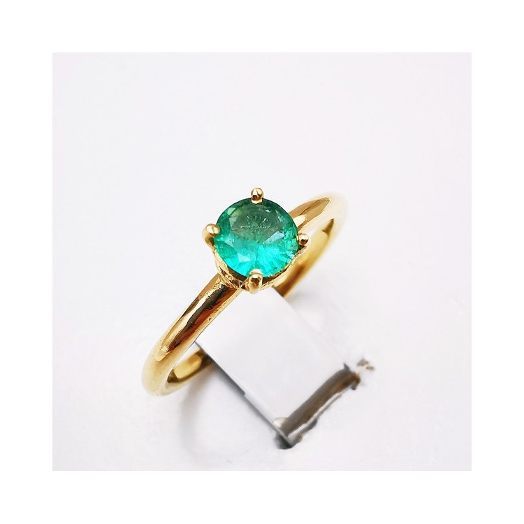 Bague "Origine" Emeraude Grand Modèle Or Jaune 750 - 18 carats