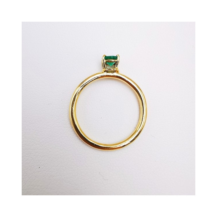 Bague "Origine" Emeraude Grand Modèle Or Jaune 750 - 18 carats