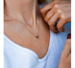 Collier "Origine" Emeraude Grand Modèle Or Jaune 750 - 18 carats