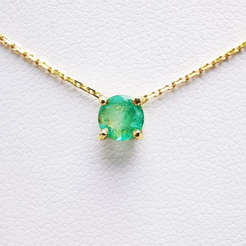 Collier "Origine" Emeraude Grand Modèle Or Jaune 750 - 18 carats