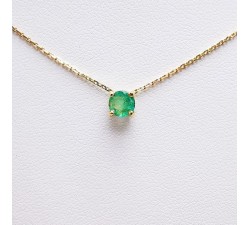 Collier "Origine" Emeraude Grand Modèle Or Jaune 750 - 18 carats
