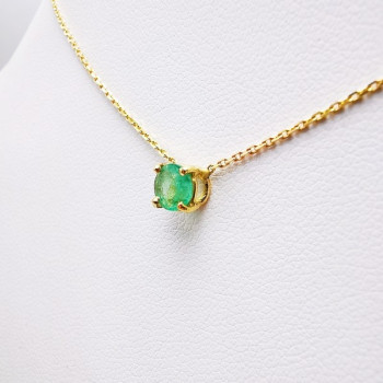Collier "Origine" Emeraude Grand Modèle Or Jaune 750 - 18 carats