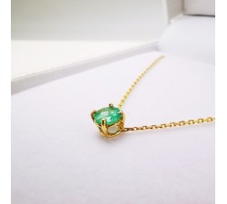 Collier "Origine" Emeraude Grand Modèle Or Jaune 750 - 18 carats