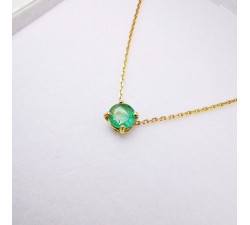 Collier "Origine" Emeraude Grand Modèle Or Jaune 750 - 18 carats