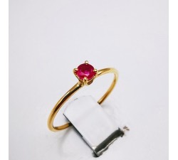 Bague "Origine" Rubis Petit Modèle Or Jaune 750 - 18 carats