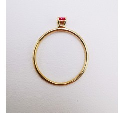Bague "Origine" Rubis Petit Modèle Or Jaune 750 - 18 carats