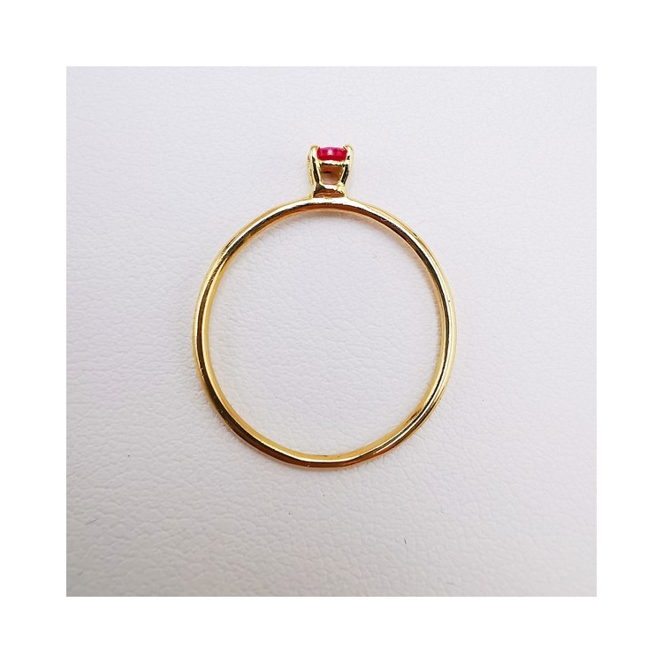 Bague "Origine" Rubis Petit Modèle Or Jaune 750 - 18 carats