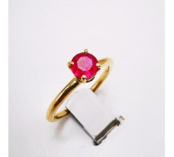 Bague "Origine" Rubis Grand Modèle Or Jaune 750 - 18 carats