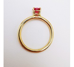 Bague "Origine" Rubis Grand Modèle Or Jaune 750 - 18 carats