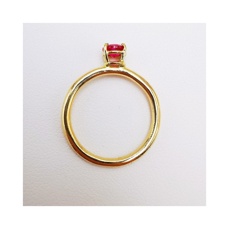 Bague "Origine" Rubis Grand Modèle Or Jaune 750 - 18 carats