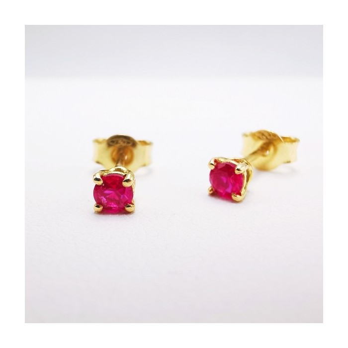 Boucles d'oreilles "Origine" Rubis Petit Modèle Or Jaune 750 - 18 carats Boucles d'oreilles "Origine" Rubis Petit Modèle Or Jaune 750 - 18 carats