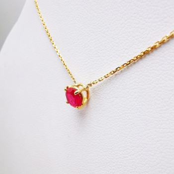 Collier "Origine" Rubis Grand Modèle Or Jaune 750 - 18 carats