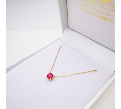Collier "Origine" Rubis Grand Modèle Or Jaune 750 - 18 carats
