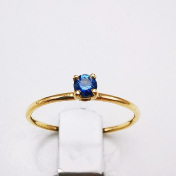 Bague "Origine" Saphir Petit Modèle Or Jaune 750 - 18 carats