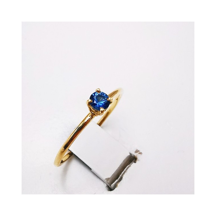 Bague "Origine" Saphir Petit Modèle Or Jaune 750 - 18 carats