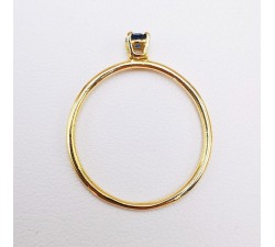 Bague "Origine" Saphir Petit Modèle Or Jaune 750 - 18 carats