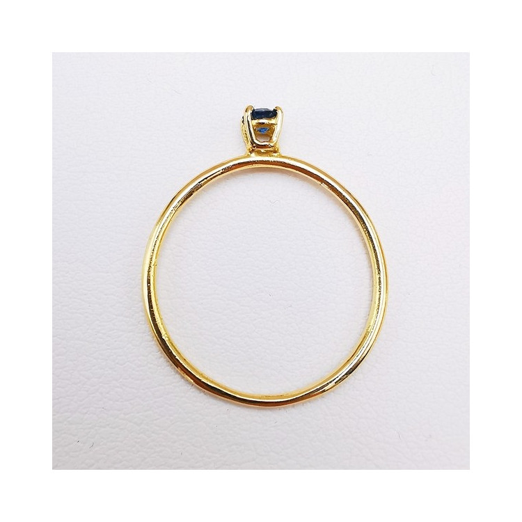 Bague "Origine" Saphir Petit Modèle Or Jaune 750 - 18 carats