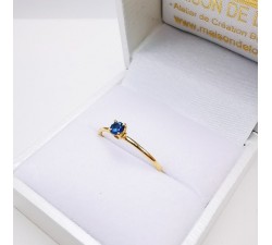 Bague "Origine" Saphir Petit Modèle Or Jaune 750 - 18 carats