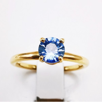 Bague "Origine" Saphir Grand Modèle Or Jaune 750 - 18 carats