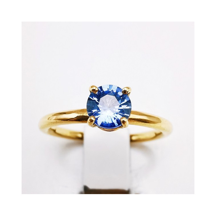 Bague "Origine" Saphir Grand Modèle Or Jaune 750 - 18 carats