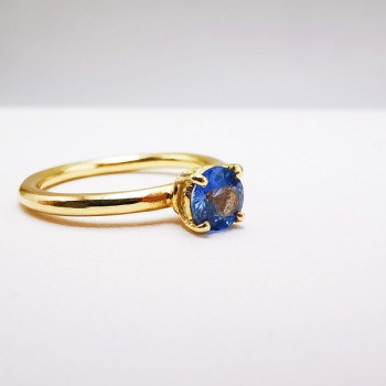 Bague "Origine" Saphir Grand Modèle Or Jaune 750 - 18 carats