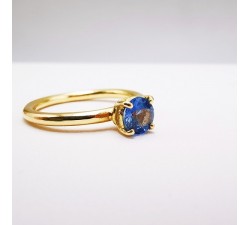Bague "Origine" Saphir Grand Modèle Or Jaune 750 - 18 carats